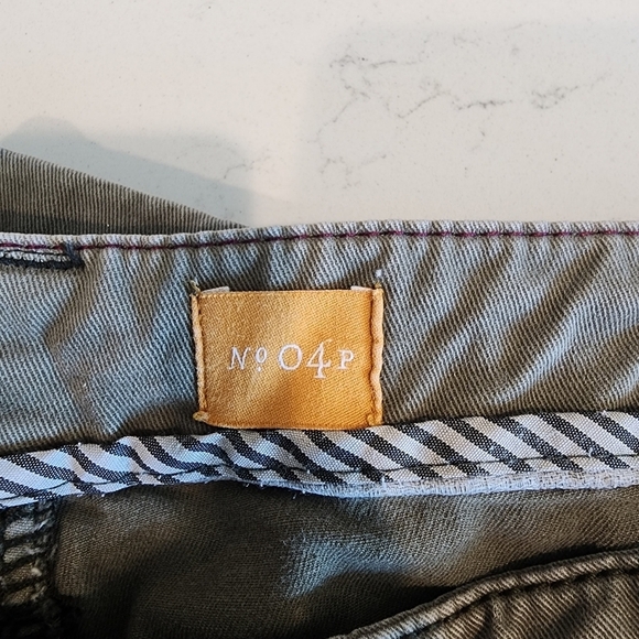 {Anthro} Pilcro & the Letterpress Tiri Olive Cargo Pants Women's Size 4 Petite - Picture 10 of 12